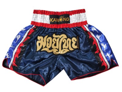 Kanong Muay Thai broekjes : KNS-149-Marineblauw Kanong Muay Thai broekjes : KNS-149-Marineblauw