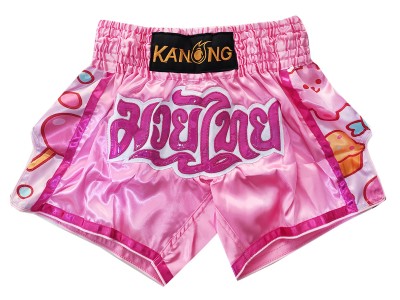Kanong Muay Thai broekjes : KNS-501-Roze Kanong Muay Thai broekjes : KNS-501-Roze