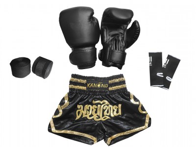 Muay Thai kickboksset  kind : 121-Zwart