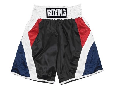Boksshort op maat met naam : KNBXCUST-2053-Zwart-Marineblauw-Rood