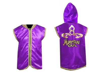 Kanong boks jas met capuchon / boksjack met capuchon : 121-Paars