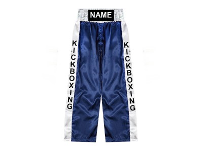 Kickboks broekje ontwerpen : KNPANTS-001-Marineblauw