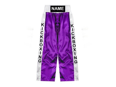 Kickboks broekje ontwerpen : KNPANTS-001-Paars