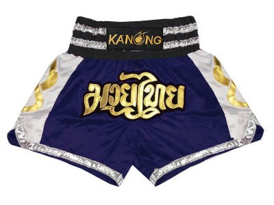 Kanong Muay Thai broekjes : KNS-141-Marineblauw