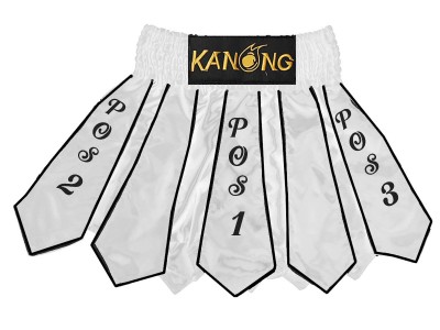 Aangepaste Thaise boksshorts : KNSCUST-1170-Wit
