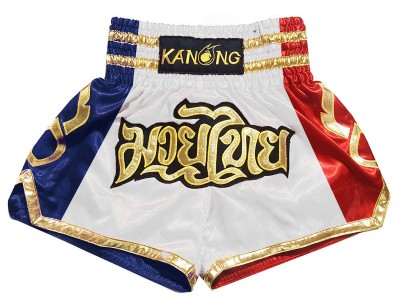 Aangepaste Thaise boksshorts : KNSCUST-1261-Frankrijk