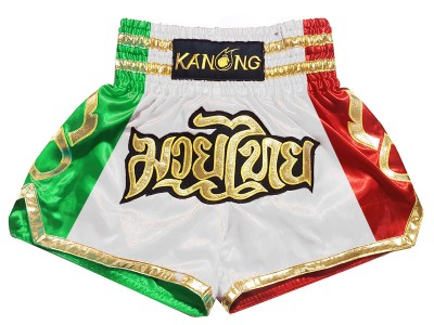 Aangepaste Thaise boksshorts : KNSCUST-1261-Italië