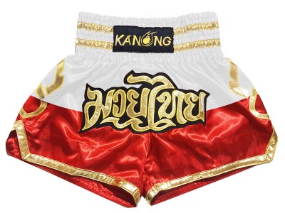 Aangepaste Thaise boksshorts : KNSCUST-1261-Polen