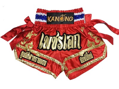 Aangepaste Thaise boksshorts : KNSCUST-1266-Rood