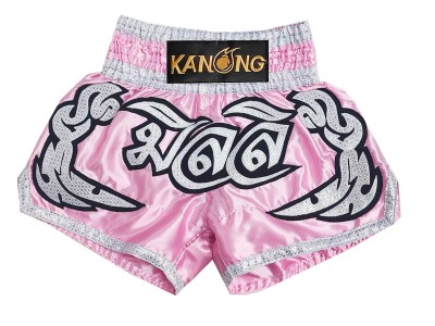 Op maat gemaakte Muay Thai shorts met naam : KNSCUST-1294-Roze