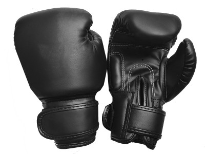 Kanong Muay Thai handschoenen kind : Effen zwart