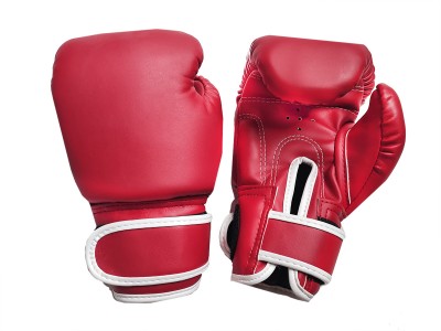 Kanong Muay Thai handschoenen kind : Effen rood