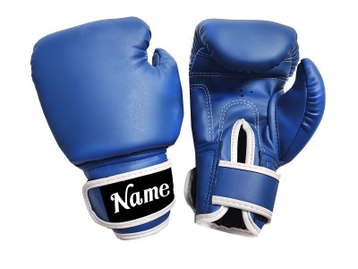 Bokshandschoenen kind ontwerpen : KNGCUST-KIDS-437 Blauw