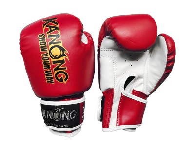 Kanong Muay Thai handschoenen kind : Rood