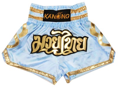 Kanong Muay Thai Shorts : KNS-121-lichtblauw