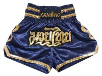 Kanong Muay Thai Shorts : KNS-121-Marineblauw