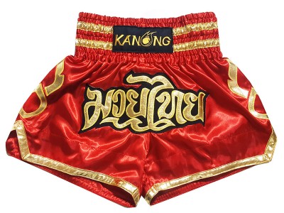 Kanong Muay Thai broekje : KNS-121-Rood