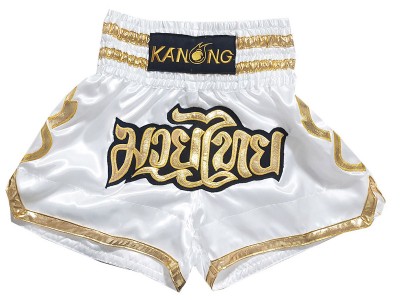 Kanong kickbox Shorts Heren : KNS-121-Wit