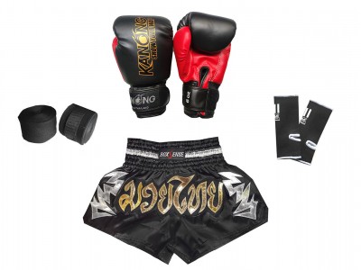 Muay Thai kickboksset  kind : Zwart