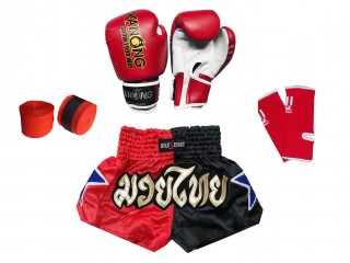 Muay Thai kickboks set kind : Rood