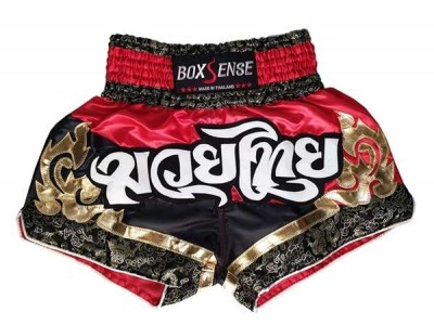 Boxsense Muay Thai Shorts Broekjes : BXS-086-Rood