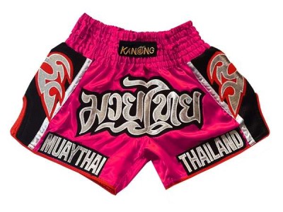 Kanong Retro Muay Thai Broekje : KNSRTO-207-Roze