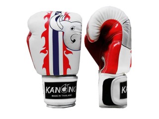 Kanong Muay Thai Handschoenen : Olifant/Wit