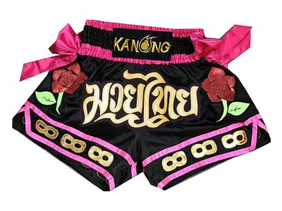 Kanong kickbox  broekje : KNS-129-Zwart