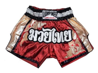 Lumpinee kick boks Broekjes : LUM-043-Rood