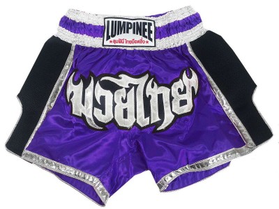 Lumpinee kick boks Broekjes : LUM-023-Purper