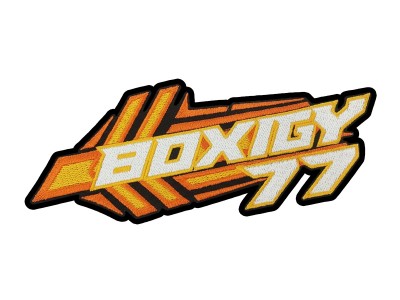 Middelgroot geborduurd logo-embleem als accessoire