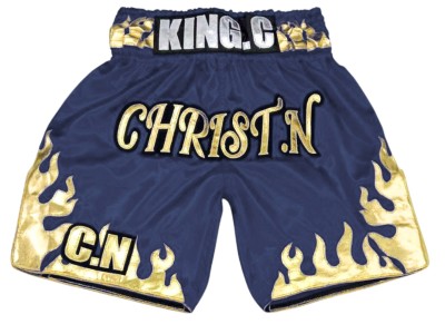 Boksshort op maat met naam : KNBXCUST-2070-Marineblauw