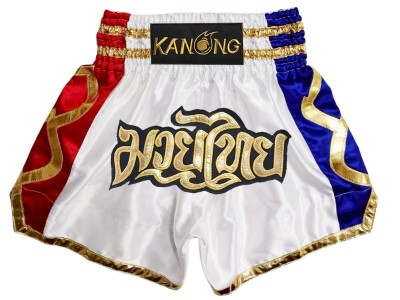 Kanong Muay Thai broekjes : KNS-141-Wit