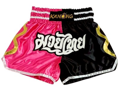 Kanong Muay Thai broekjes : KNS-14 3-Roze-Zwart
