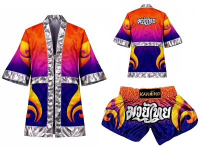Kickboksset - Gepersonaliseerde boksjurk en Muay Thai broekje : SET-507