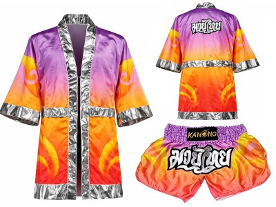 Kickboksset - Gepersonaliseerde boksjurk en Muay Thai broekje : SET-509