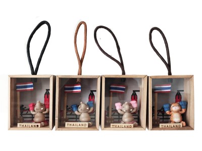 Bulkaankoop - Muay Thai Elephant Woods Box met logo