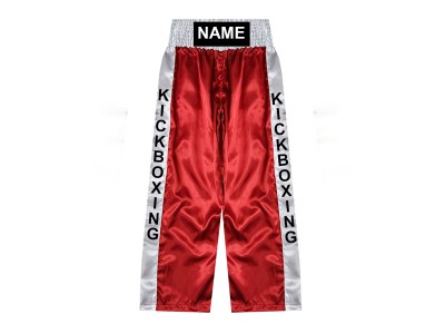Kickboksbroek ontwerpen : KNPANTS-001-Rood