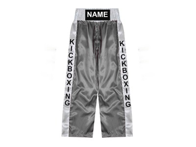 Kickboks broek ontwerpen : KNPANTS-001-Zilver