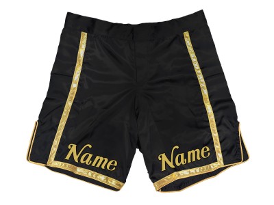 MMA shorts ontwerpen : Zwart-Goud