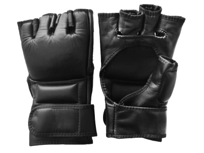 MMA Grappling handschoenen met naam : zwart