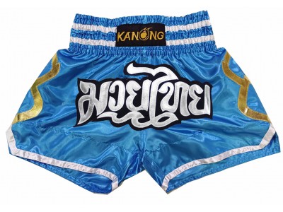 Kanong Muay Thai broekjes : KNS-143-Hemelsblauw