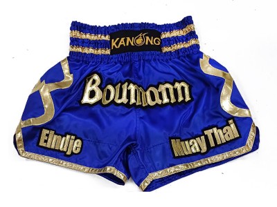 Muay Thai broek Ontwerpen : KNSCUST-1213 Blauw