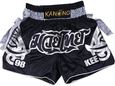 Muay Thai broek Ontwerpen : KNSCUST-1238 Zwart
