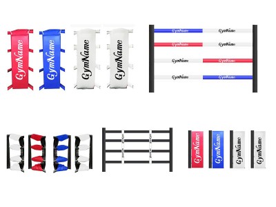 Aanpasbare accessoires Boksringhoezen : rood/blauw/wit