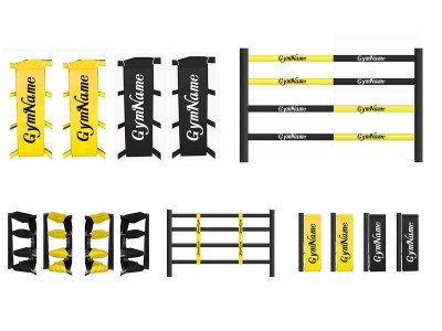 Aanpasbare accessoires Boksringhoezen : geel/zwart