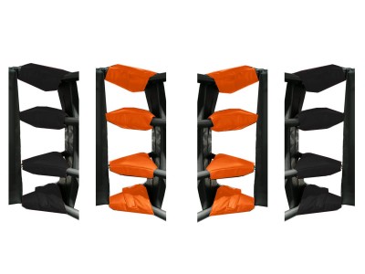 Muay Thai Ring's Spanschroef Covers (set van 16) : Oranje / Zwart