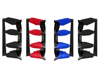 Muay Thai Ring's Spanschroef Covers (set van 16) : Rood/Blauw/Zwart