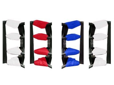 Muay Thai Ring's Spanschroef Covers (set van 16) : Rood/Blauw/Wit