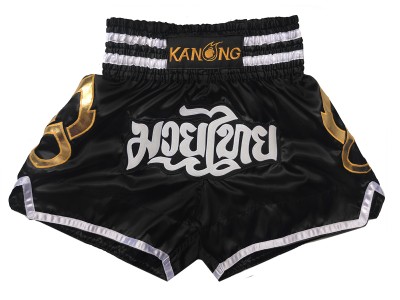 Kanong Muay Thai broekjes : KNS-143-Zwart